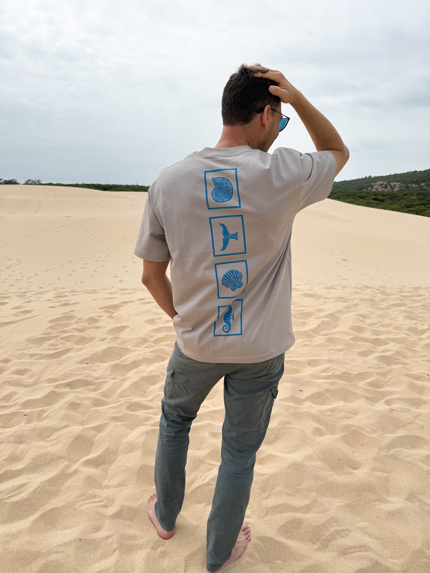 Camiseta Oversize Marrón